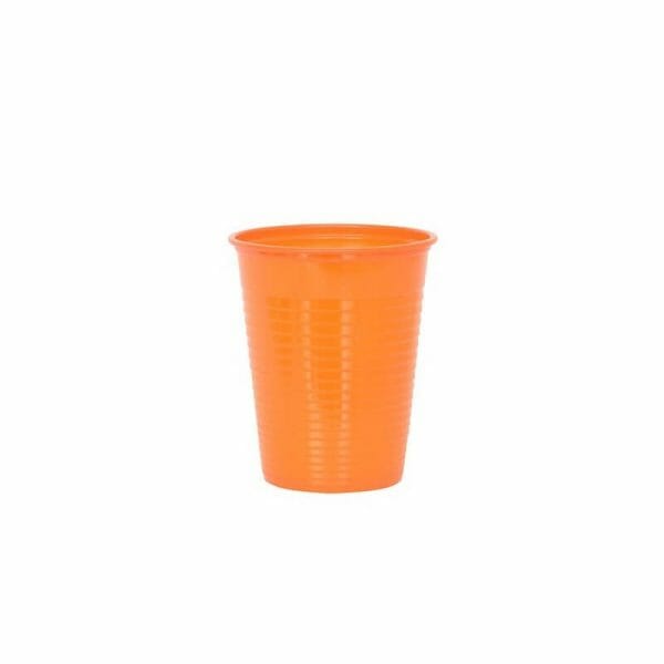 Oranžinė vienkartinė stiklinė